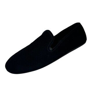 New Jeffrey Campbell Spin Flats 8.5 Soft Black Suede Academia Lounge